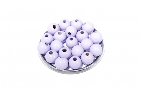 500 Holzperlen 10mm flieder